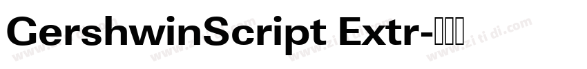 GershwinScript Extr字体转换